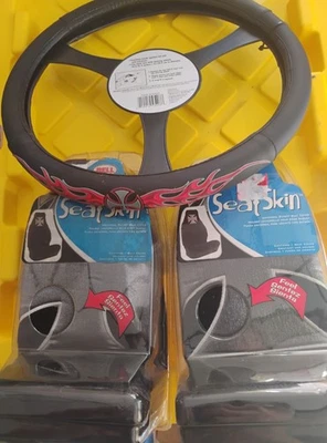 Nuevas fundas de asiento de cubo y cubierta de volante Maltese Cross Auto, hierro, ciclismo Foto 1 de 4