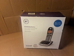 BT 4600 DECT Cordless Single Home Phone Big Buttons Call Blocker Answer Machine - Bild 1 von 15