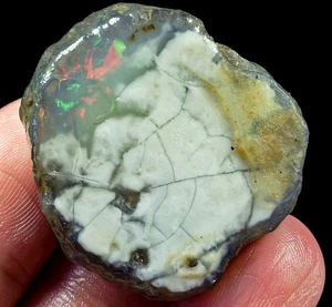 Muestra áspera faceta de ópalo de cristal etíope 58 quilates YSJ5451 - Imagen 1 de 3