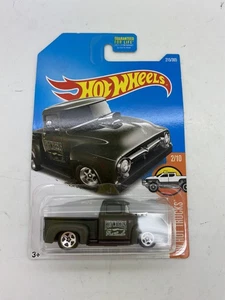 Hot Wheels - Custom '56 Ford Truck (Matte Dark Green) - Picture 1 of 2