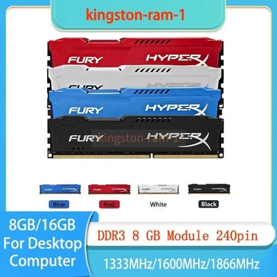 8GB 16GB DDR3 1333 1600 1866 MHz DIMM Non-ECC Memory For Desktop 240-Pin - Image 1 of 4