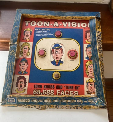 Toon-A-Vision Comical Vintage Game Amsco Industries Hatboro PA Circa 1960s - Image 1 of 4