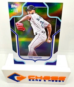 2023 Topps X Jordan Sandy Alcantara /99 Silver Foil SP Miami Marlins - Bild 1 von 2