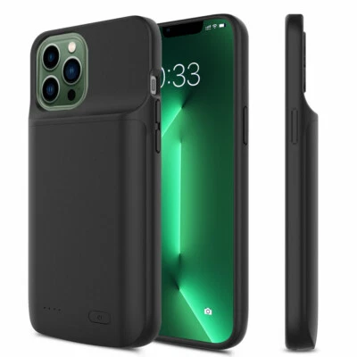 Funda Cargador Batería Banco de Alimentación Cubierta de Carga para iPhone 14 13 12 11 Pro Max XR Foto 1 de 4