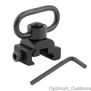 Schnellablösen Schlinge Halterung drehbar QD Adapter für 20 mm Weberschienen Gewehrpistole Schiene - Bild 1 von 6