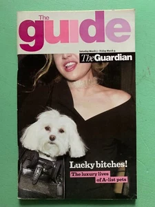 THE GUIDE mag 3-March-2001 TV Celebrity Pets Tom Cox's BOYZcout Keanu Reeves UK - Picture 1 of 2