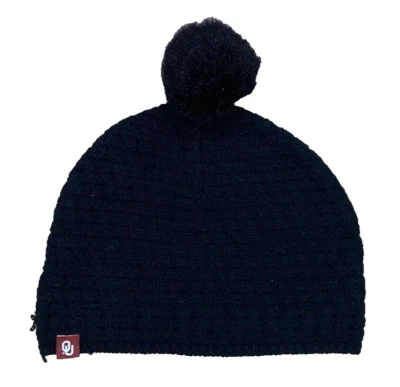 Oklahoma Sooners Beanie Stocking Hat Cap Black Knit Top of the World Womens OSFM - Image 1 of 4