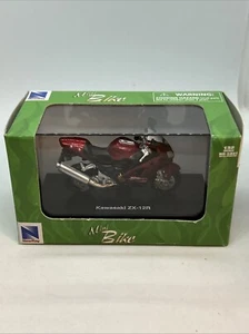 New Ray Diecast 1:32 Scale Kawasaki ZX-12R Hard Case Mini Bike New Newray Tp4 - Picture 1 of 5