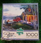 Buffalo Cabin Fever 1000 Piece Jigsaw Puzzle 26 x 19 Complete Nice Lake Scene