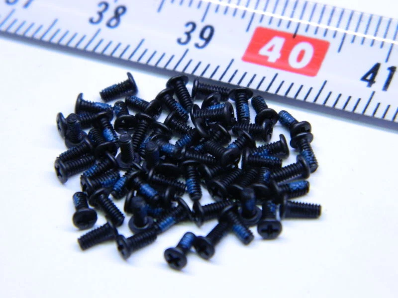 Vite M1,4x0,3x3,5 testa cilindrica croce acciaio brunito (n.50 pezzi) - Immagine 1 di 1