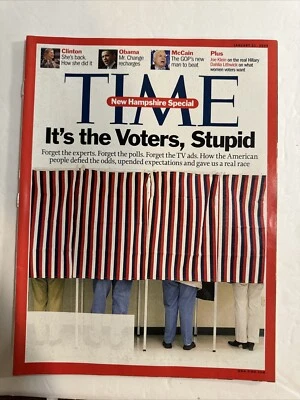 2008 January 21 Time Magazine The GOP New Man To Beat Its The Voters Stupid - Image 1 of 2