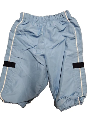 Calça atlética azul algodão náilon tamanho 12 meses miniwear bebê masculino - Imagem 1 de 4
