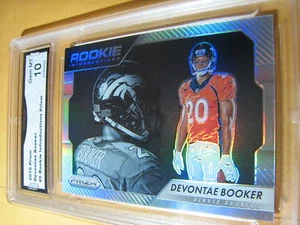 DEVONTE BOOKER BRONCOS 2016 PRIZM ROOKIE INTRODUCTIONS PRIZM RC #5 GRADED 10 - Bild 1 von 1