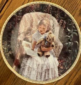 Sandra Kuck Sugar & Spice 1994 Teddy Bear Tales Collector Plate 4th Cat Girl 8.5 - Picture 1 of 5