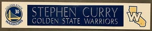 STEPHEN CURRY GOLDEN STATE WARRIORS NAMEPLATE - Picture 1 of 1