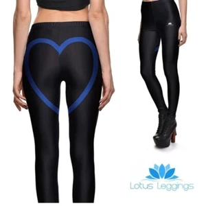 Leggings negros para mujer Cheeky Hearts - talla pequeña - Imagen 1 de 5