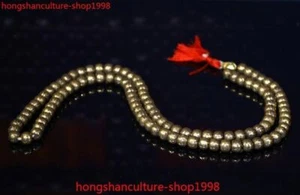19" old Tibet Tiantie Scripture exorcism Buddha bead Prayer beads Pendant - Picture 1 of 9