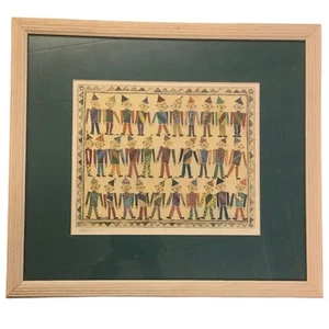Caprichoso Todo en Línea Enmarcado Arte de Pared Impresión Firmado Fiesta Dunce Sombreros De Colección - Imagen 1 de 24