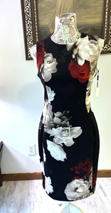 Calvin Klein Women's Sleeveless Printed Dress NWT, NEW Dress💥 Vintage VTG SZ 6 - Foto 1 di 10
