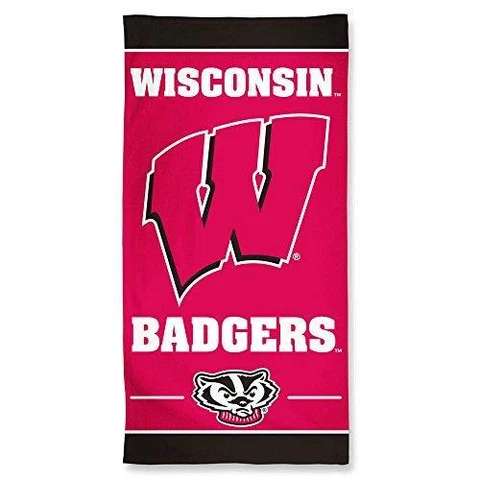 Wisconsin Badgers Towel 30x60 Beach Style Cover