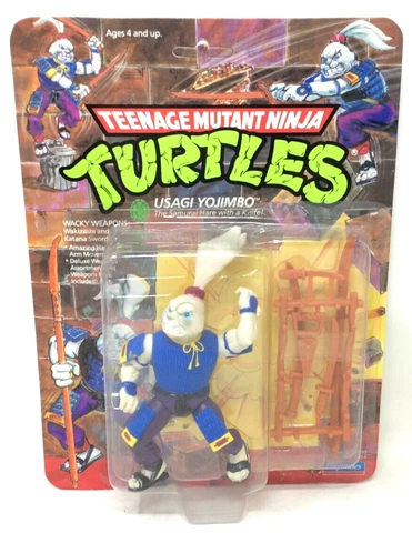 PLAYMATES 1989 TEENAGE MUTANT NINJA TURTLES - USAGI YOJIMBO - MOSC Cover