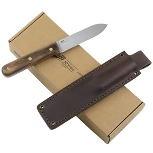 Brisa Kephart 115 Fixed Blade Knife Walnut Handle Carbon Steel Blade Full Tang - Picture 1 of 4
