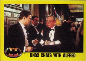 1989 Topps Batman #181 Knox Chats With Alfred