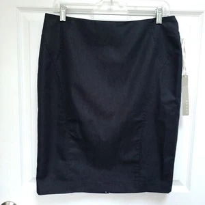 Kenar Vintage NWT Black Straight Pencil Skirt Womens 10 - Picture 1 of 6