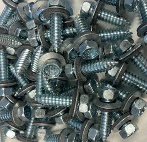 METAL ROOF SCREWS - 1" LONG - OVERSIZE 5/16" DIAMETER THEADS - 19/32 EPDM SEAL - Picture 1 of 1