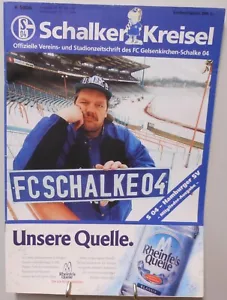 FC Schalke 04 vs. Hamburgo SV Bundesliga programa Schalker Kreisel 02.03.1996 - Imagen 1 de 3
