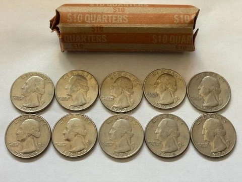 1 Roll of 1970 - 1979 Quarters | Circulated Condition | Great for Album Filling! Cover