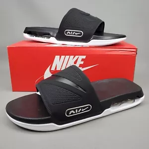 Nike Air Max Slides Cirro Sandals Black White Silver DC1460-004 Men's Size 13 - Picture 1 of 12