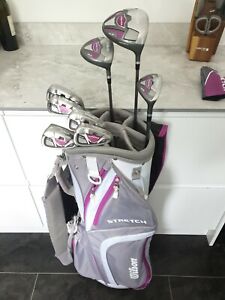 STUNNING SET OF LADIES WILSON STRETCH XLS GOLF CLUBS, RIGHT HANDED