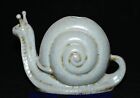9" Old Chinese Song Dynasty Ru Kiln Porcelain Palace Snail Teapot Teakettle