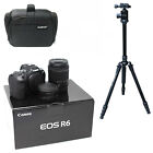 Canon R6 Mirrorless Camera+RF 24-105mm f4-7 +Adapter+Bag+Tripod  UK NEXT DAY DEL
