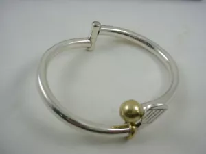 Sterling Silver Mexico Golf Ball & Club Bracelet with Brass Accents - Picture 1 of 5