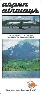 Airline Timetable - Aspen Airways - 06/11/77 - Convair 580 cover - Picture 1 of 1