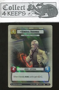 Star Wars Unlimited JCC promoción semanal General Dodonna Massassi lámina base 19/20 - Imagen 1 de 2