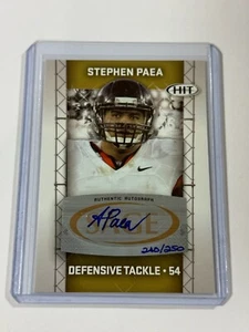2011 SAGE Hit Auto Gold /250 Stephen Paea #A24 Rookie Auto RC - Picture 1 of 2