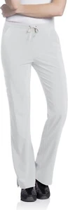 Urbane Damen Performance maßgeschneiderte Passform Stretch Scrub Hose Stil 9312 violett/weiß - Bild 1 von 8