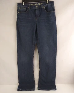 Dickie's Women's Relaxed Fit Whiskered Distressed Bootcut Jeans Size 10TL - Picture 1 of 10