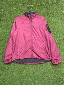 Marmot Jacket Womens Large Pink Hooded Puffer Coat Outdoors Shell Rain Snow Y2K - Picture 1 of 24