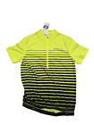 Mens NWT Spotti Cycling Jersey 1/2 Zip Yellow High Visibility Reflective Sz Med