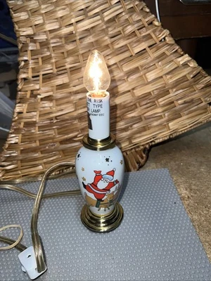 Lámpara de Navidad con acento de reno de Papá Noel Foto 1 de 4