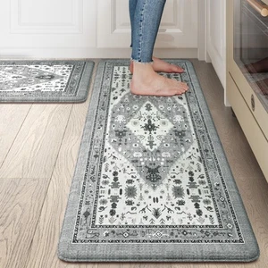 Boho Kitchen Rugs and Mats 2PCS Cushioned Anti Fatigue Kitchen Mats for Floor... - Picture 1 of 8