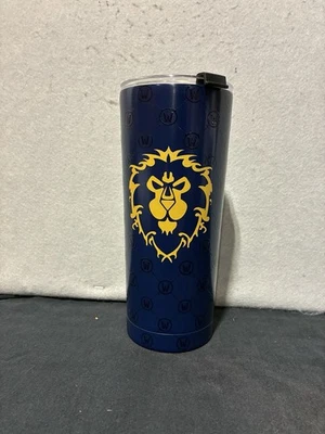 World of Warcraft Alliance Tumbler Mug with Lid NEW Blizzard Official - Image 1 of 3