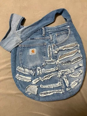 Carhartt Women Bag Remake Denim Shoulder Tote Limited Edition VHTF Popular Produ - Image 1 of 4