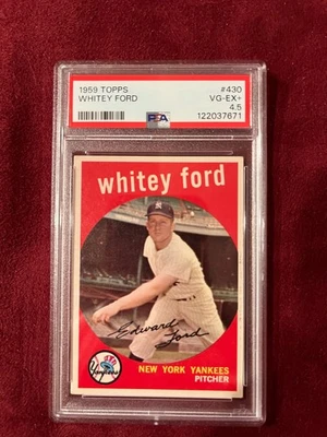 Ford Whitey 1959 Topps #430 PSA 4,5 New York Yankees Hof en muy buena condición-excelente+ Foto 1 de 4