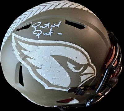 Réplica de casco Cardenales tamaño completo firmado por Patrick Peterson Salute To Service  Foto 1 de 4