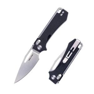 Real Steel Vis Crossbar Lock Pocket Knife Stainless Blade Blk G10 Handle 8051BS - Picture 1 of 3
